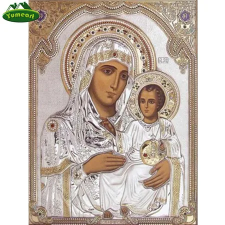 5904944 YUMEART Diy алмазная живопись религия икона святого Николая рукоделие Алмазная мозаика, поделка вышивка крестиком священный Декор - Цвет: 5904944