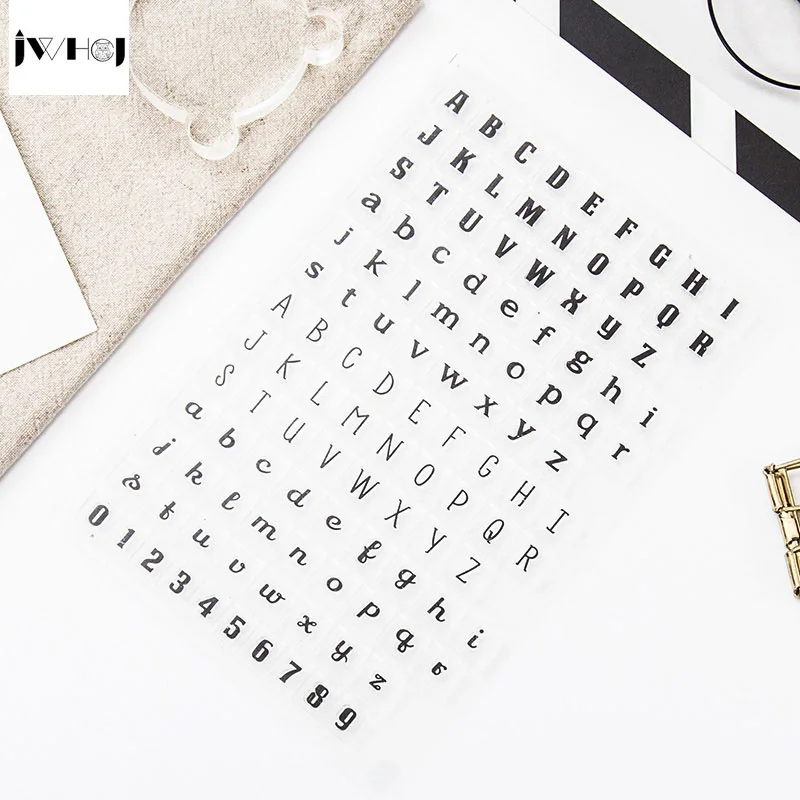 1 шт. английская буква цифровой прозрачный силиконовый штамп Детский Набор для