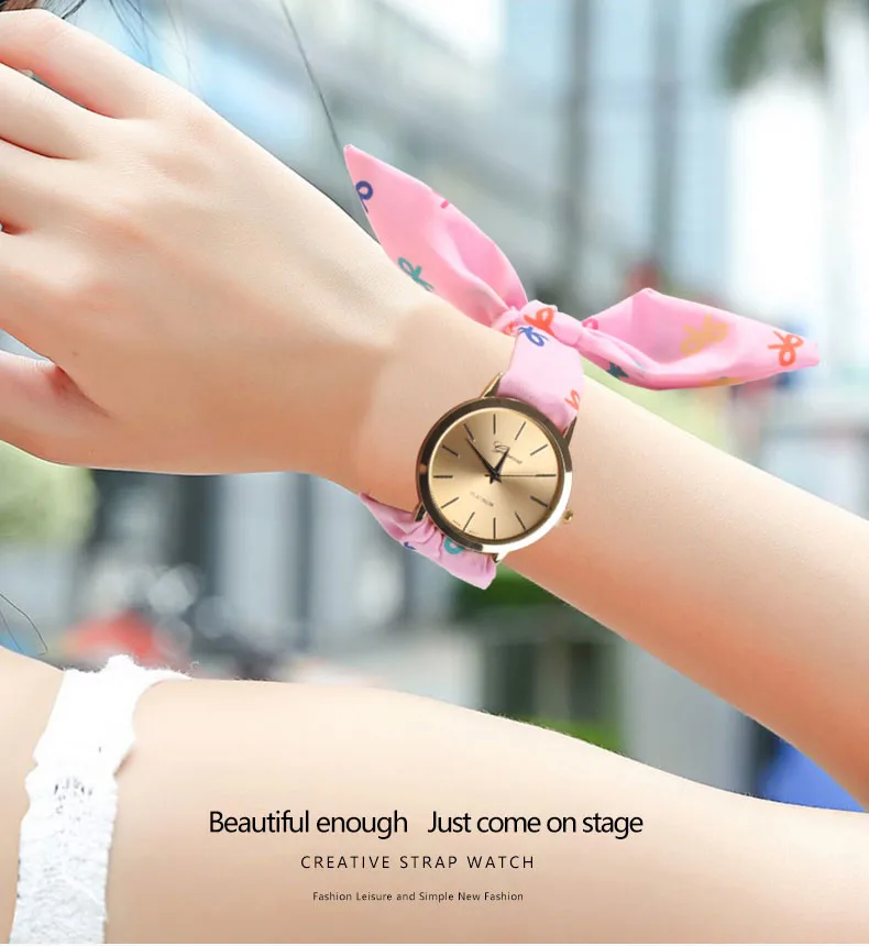 Женские часы с цветком дизайнерские модные летние пляжные платья браслет для