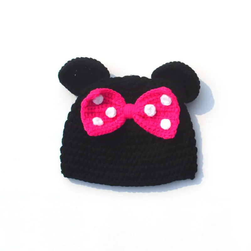 Трикотажная Шапочка и юбка для новорожденных с Минни|baby knitted beanies|crochet outfitphotography