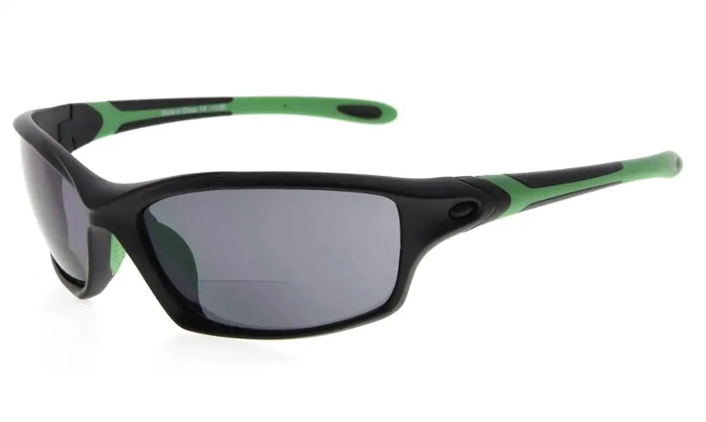 BlackGreen SG903 Eyekepper TR90 рамка бифокальные спортивные солнцезащитные очки Бейсбол Бег Рыбалка Вождение Гольф Софтбол Пешие прогулки читатели - Цвет оправы: BlackGreen
