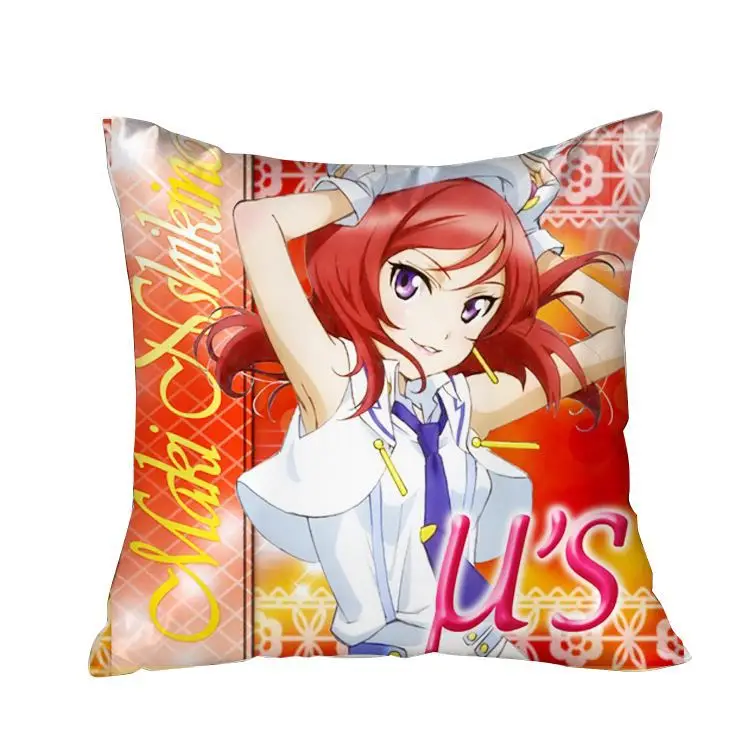 

Hobby Express Otaku Waifu Square Throw Pillow Cover Nishikino - Love Live Dakimakura GZFONG85