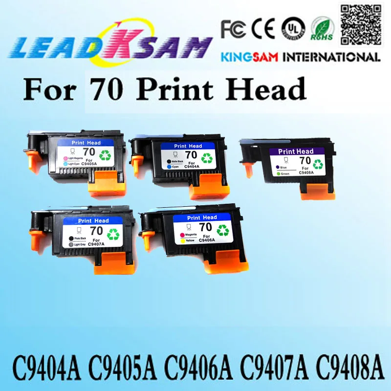 Горячая продажа печатающая головка совместима с hp70 Designjet Z2100/Z3100/B8850/B9180 5 цветами