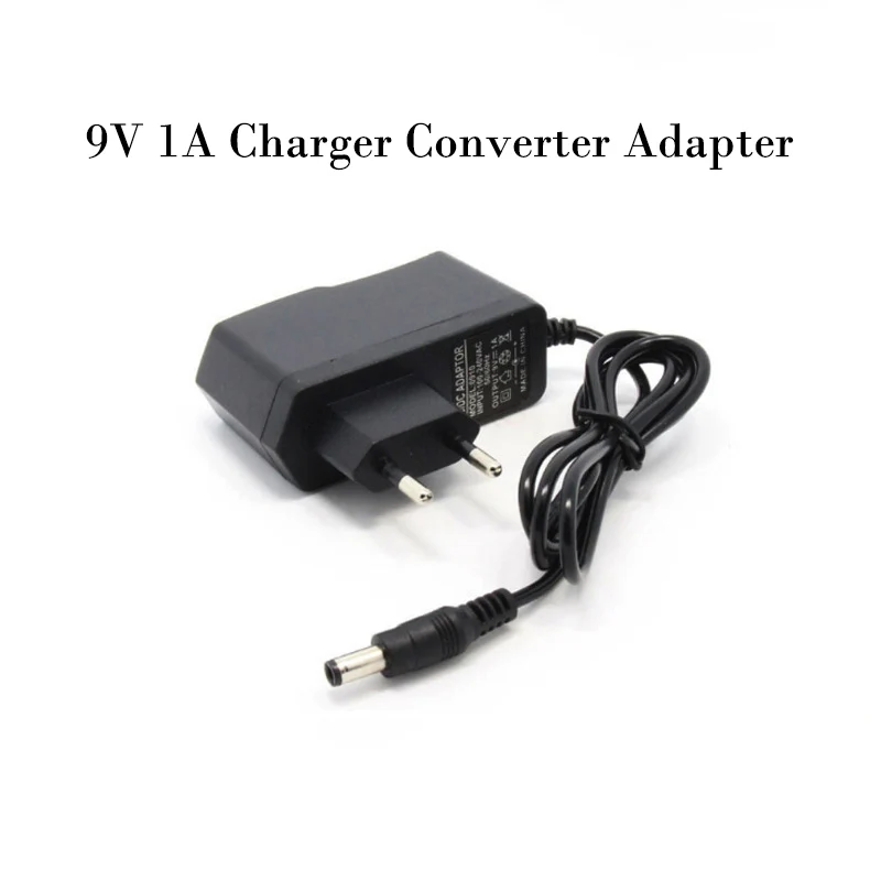 

9V 1A Charger Converter Adapter 100V-240V AC DC 3D Printers Parts Power Supply EU Plug 5.5mm x 2.1mm 1000mA Part For Motherboard