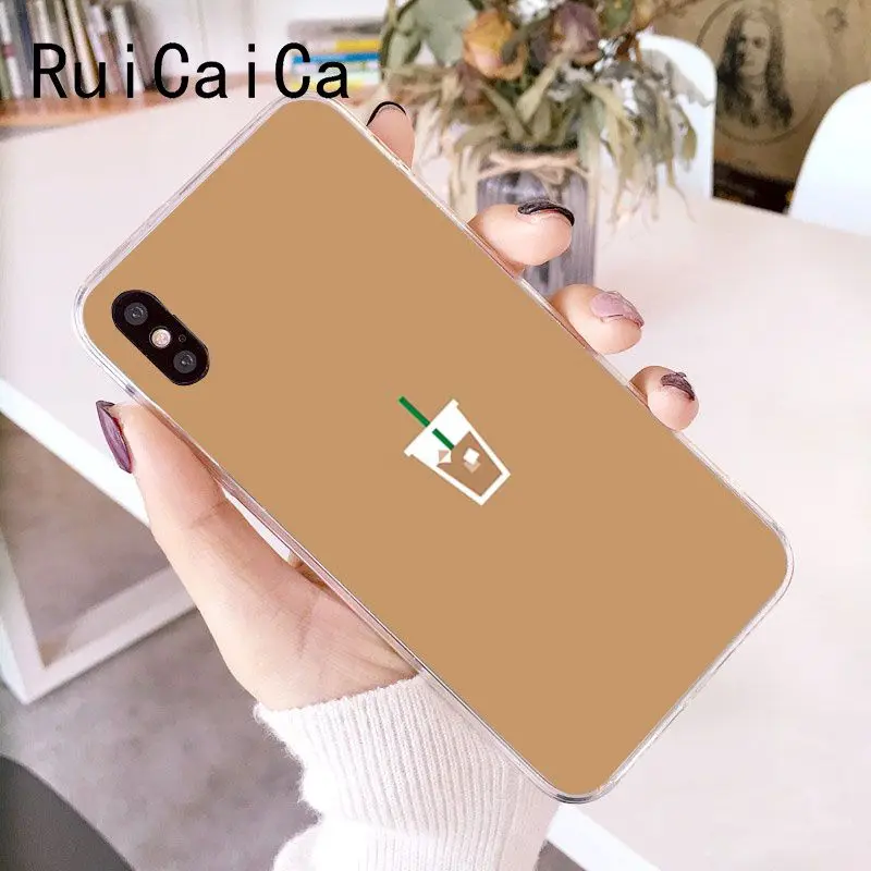 Чехол для телефона RuiCaiCa мягкий силиконовый чехол iPhone 8 7 6 6S Plus X XS MAX 5 5S SE XR
