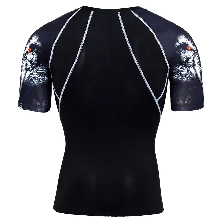 Новейшие компрессионные футболки с рукавом бейсбольная Футболка 3D принтом