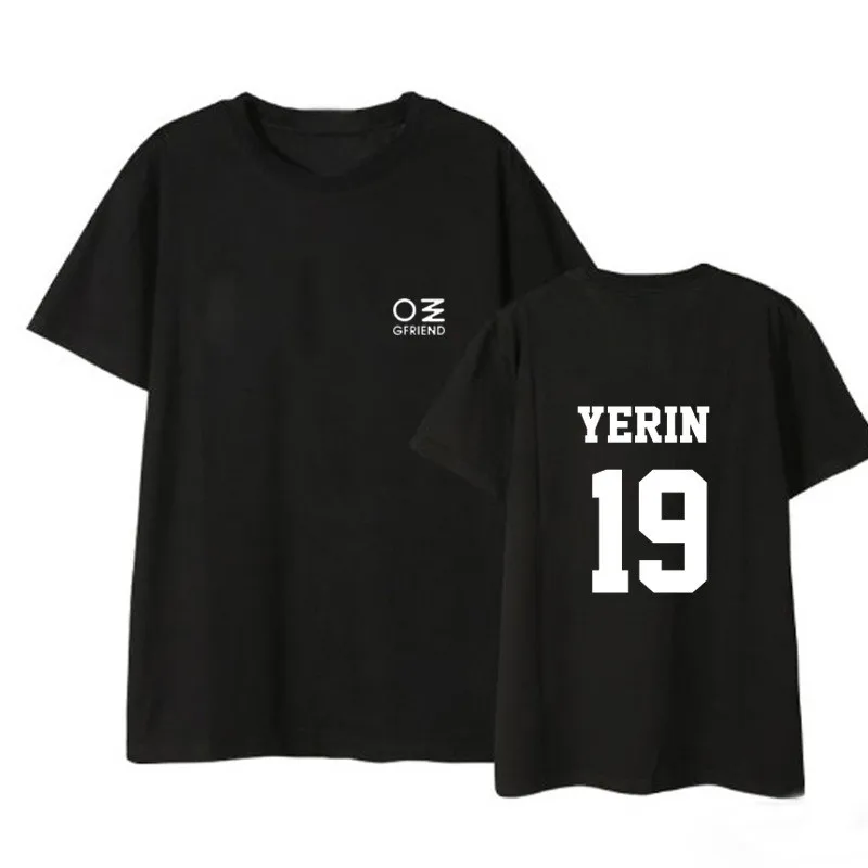 Kpop GFRIEND Time For The Moon Album Shirts Повседневная Свободная одежда в стиле хип-хоп футболка Топы с короткими рукавами футболка DX664