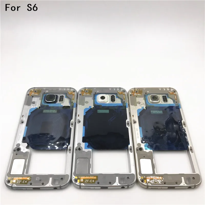 Новая Оригинальная средняя пластина рамка для Samsung Galaxy S6 G920F полный корпус
