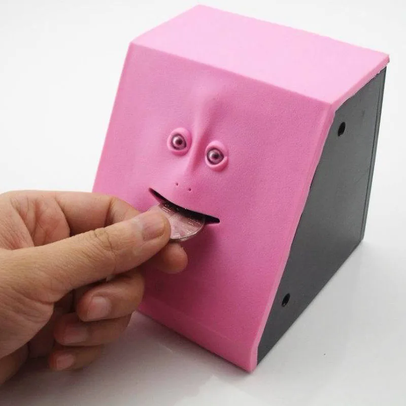 Automatic Sensor Cute Facebank Face Bank Money Box alcancia creativas hucha moneybox Piggy bank Coin Eating Kid Gift | Дом и сад