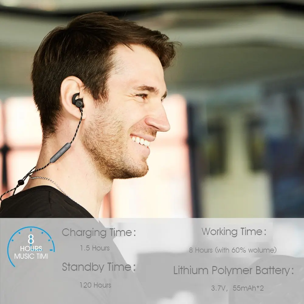 Спортивные наушники GEVO 18BT Auriculares bluetooth гарнитура беспроводные вкладыши для iPhone