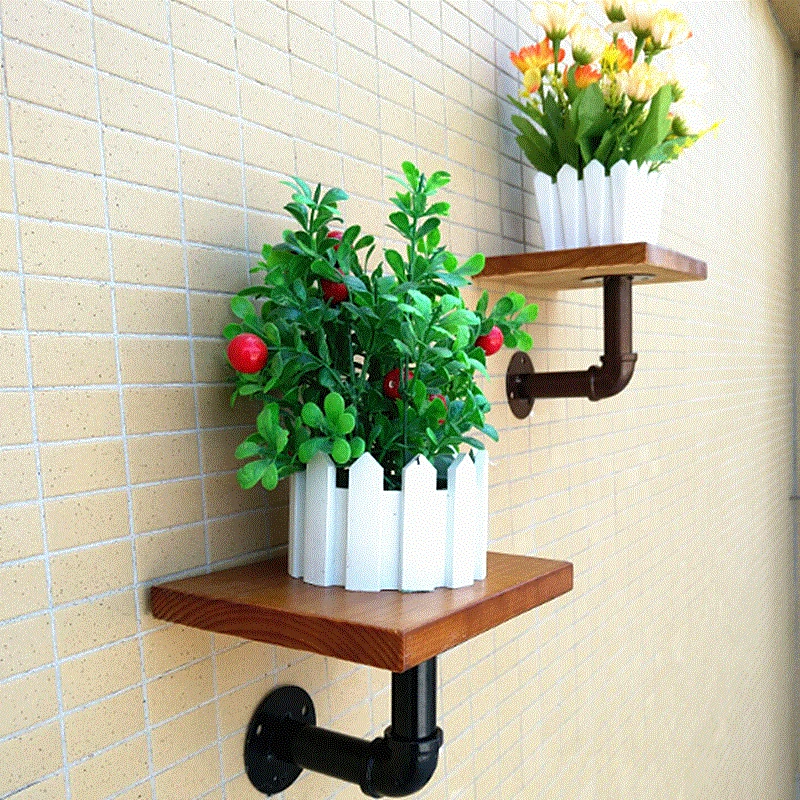 Промышленная декоративная настенная полка железная плавающая разделительная