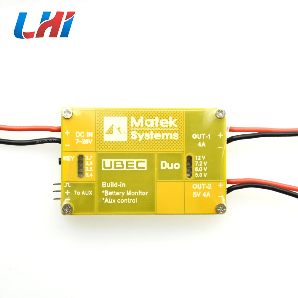 U4A2P UBEC модуль питания двойной способ 4A 5 ~ 12 В в Встроенный монитор батареи Aux