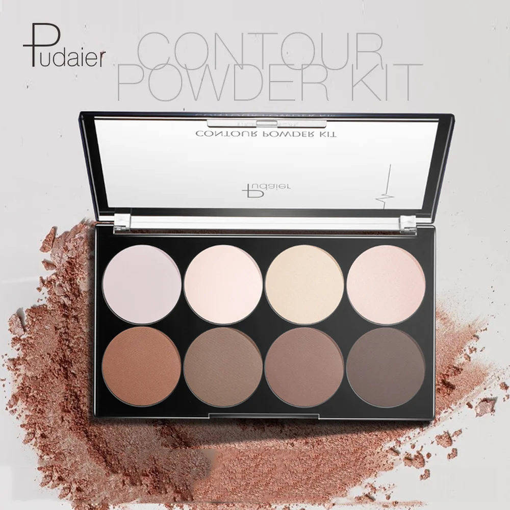 Pudaier Face highlighter пудра палитра корректирующий консилер мощность макияж 3D лицо