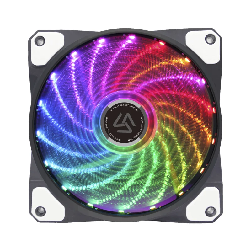 ALSEYE RGB ПК вентилятор 120 мм LED компьютерный корпус вентилятора с RF удаленный ПК охлаждения вентилятора управления скорос