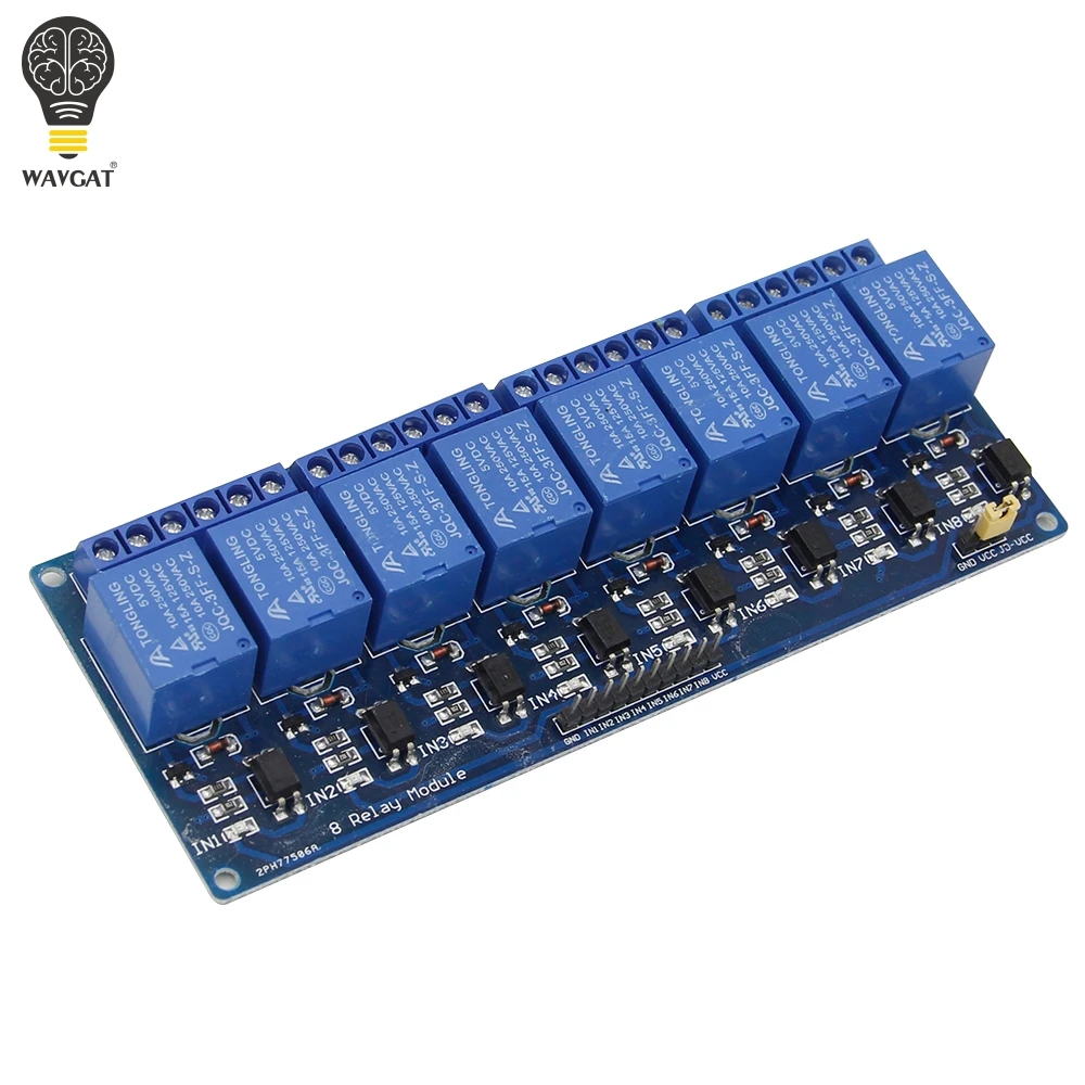 AEAK 5V 12V 1 2 4 8 16 канальный релейный модуль с оптомуфтой. Релейный выход 6 полосный