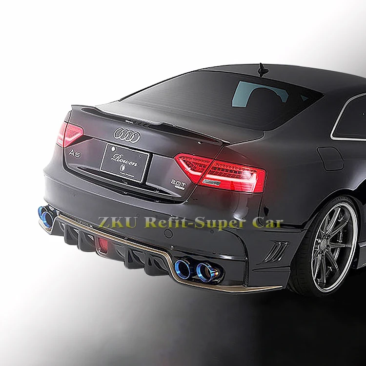 V Стиль углеродного волокна задний крыша багажника спойлер козырек окна для Audi A5 S5 RS5 пара 2013UP