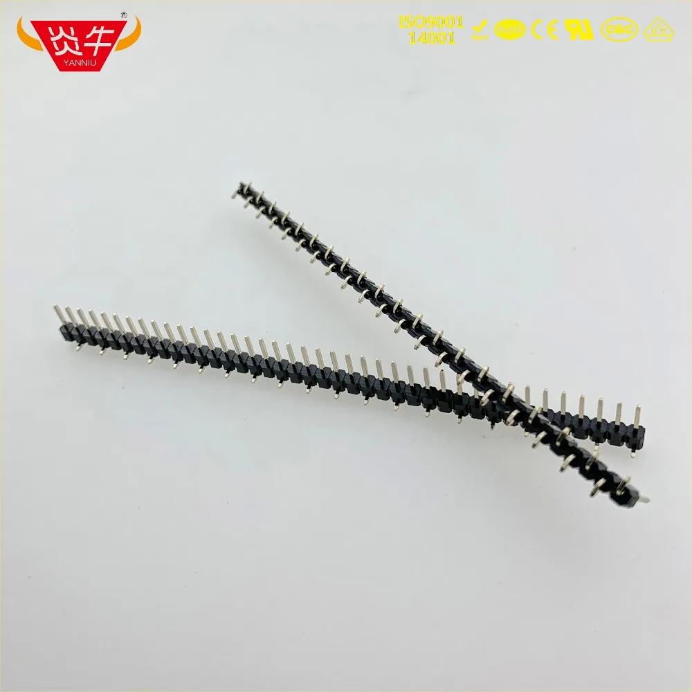 2 54 мм Шаг 1X40P 40 контактный разъем Однорядный вертикальный штыревой разъём SMT