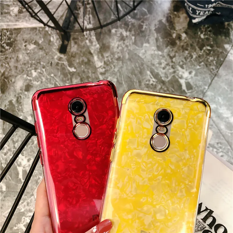 Мраморный Блестящий силиконовый чехол из ТПУ для XiaoMi RedMi 5 Plus блестящий S2 Note 7 6 Pro 4X