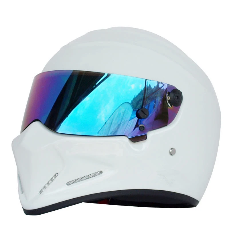 MJMOTO 2018 Новый Полнолицевой мотоциклетный шлем из ФАП для TopGear Стига Casco Симпсона 5
