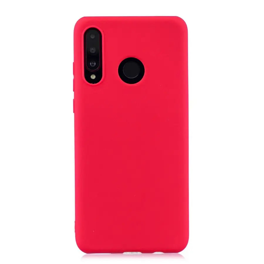 Red Силиконовый чехол для Fundas Huawei P Smart Z, чехлы для Huawei P Smart Z PSmart Z PSmartZ, кожный чехол для сотового телефона, женские чехлы - Цвет: Red