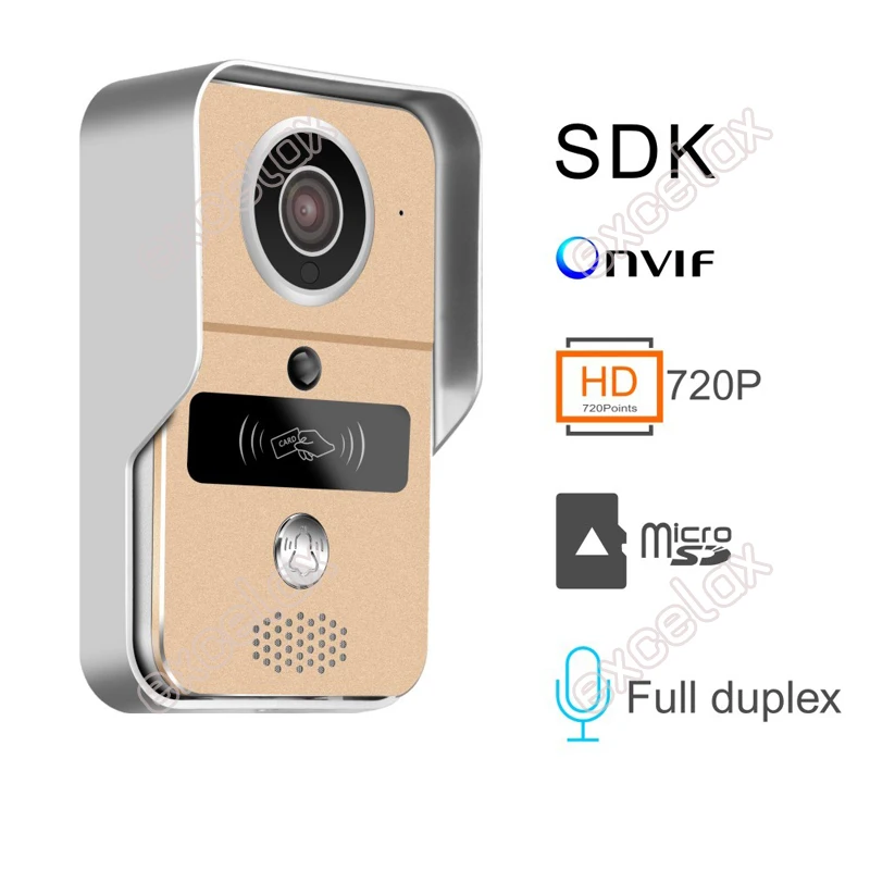 Дверной звонок 720P Wi Fi PoE ONVIF|wifi video doorbell|video doorbellwireless intercom |
