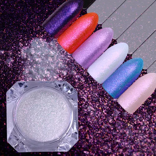 Red 1g BORN PRETTY порошок для ногтей Серебряный Фиолетовый Синий Зеркальный жемчужный порошок русалки для ногтей пигмент пыли Блестки для ногтей - Цвет: Red