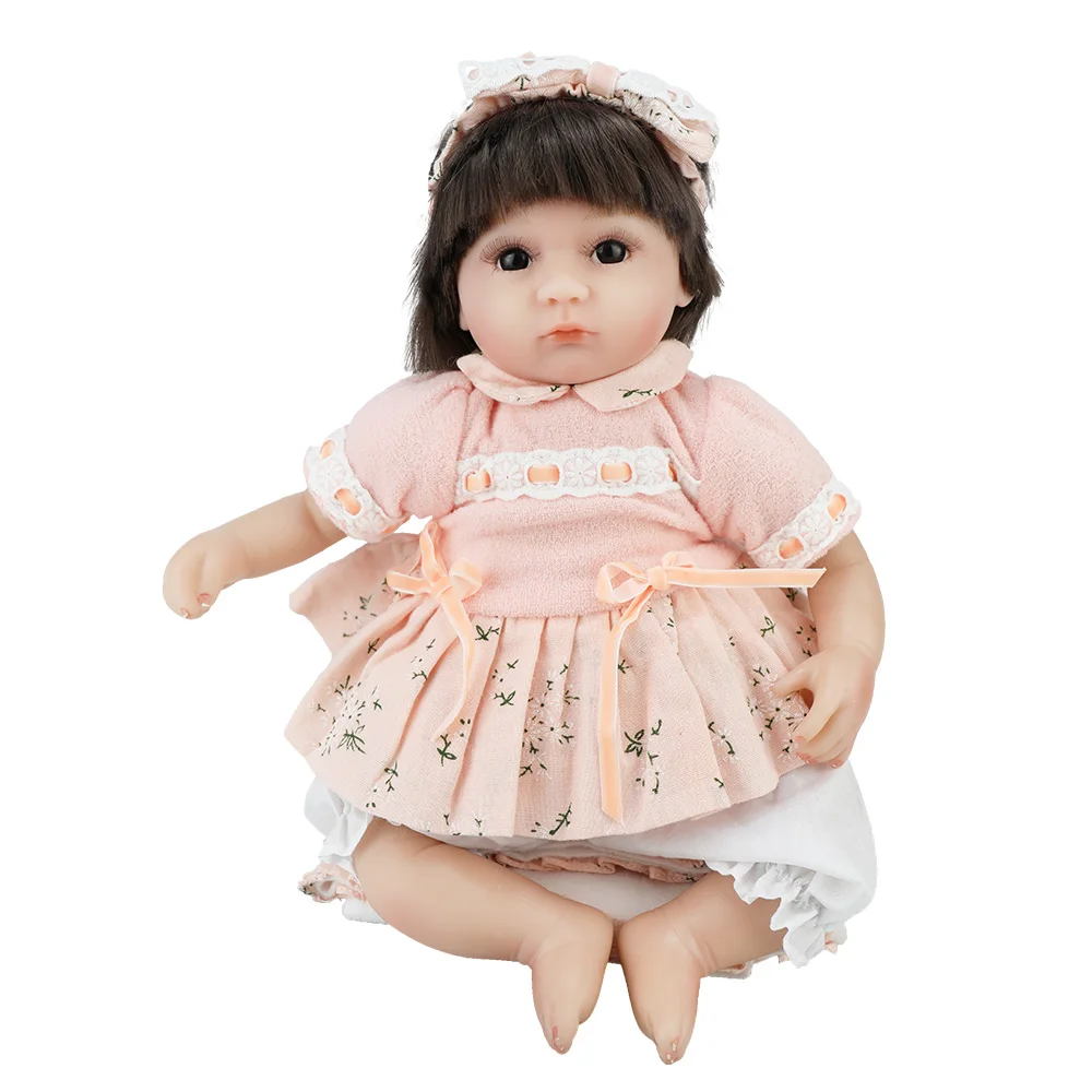 Пить молоко! 43 см мягкие силиконовые куклы reborn baby com corpo de для девочек menina surprise