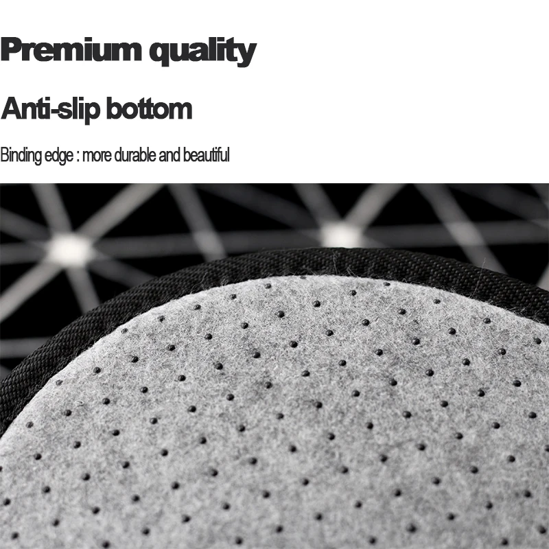 Goede Eenvoud Fashion Wit Zwart Stippen Woonkamer Slaapkamer Decoratieve Tapijt Gebied Tapijt Vloer Yoga Baby Kruipen Speelkleed Pad