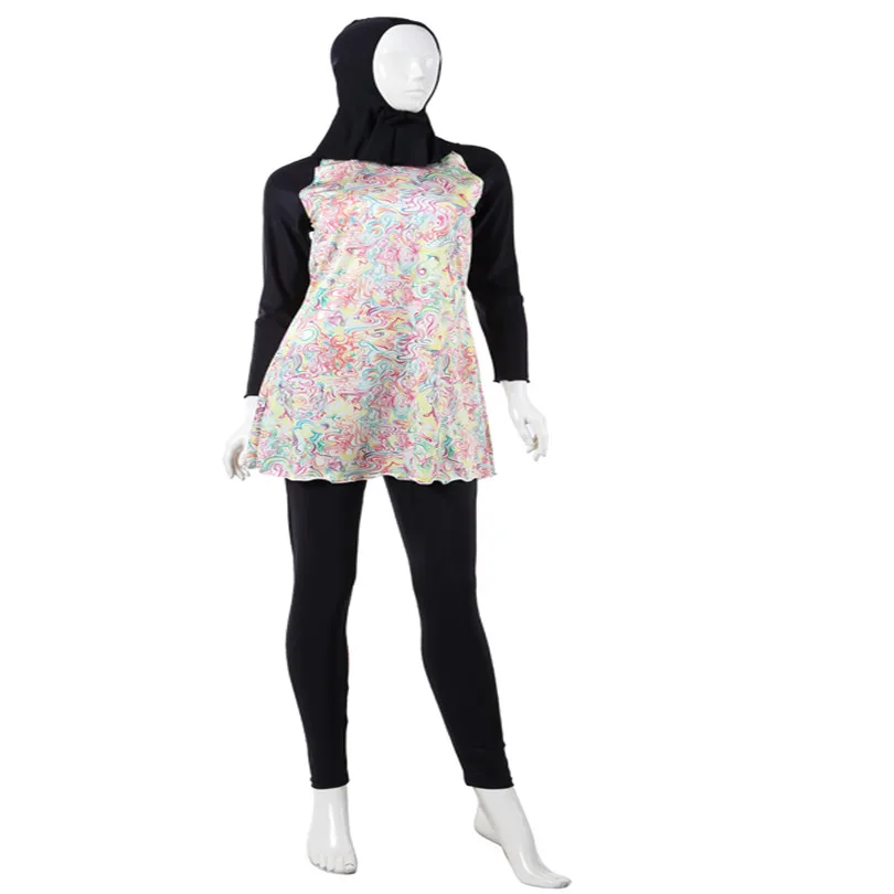 3 шт./компл. 4XL S нейлон и lyca женский мусульманский Буркини Купальники m l xxl xxxl