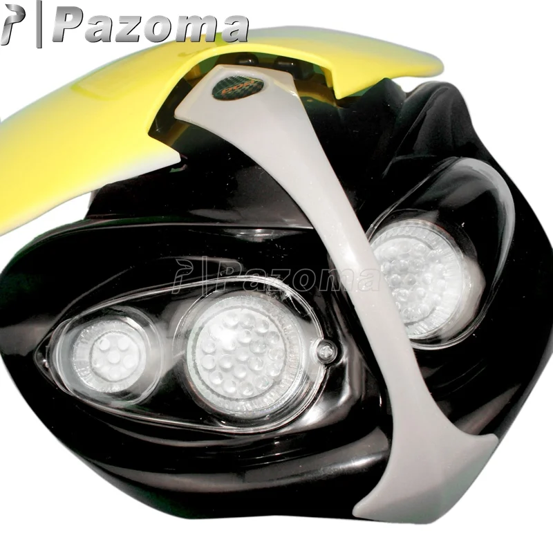 Фара для мотоцикла Pazoma двойная Suzuki DR DRZ RM 650 200 250 125 400 80 65 85|light for|light for headlight bike |