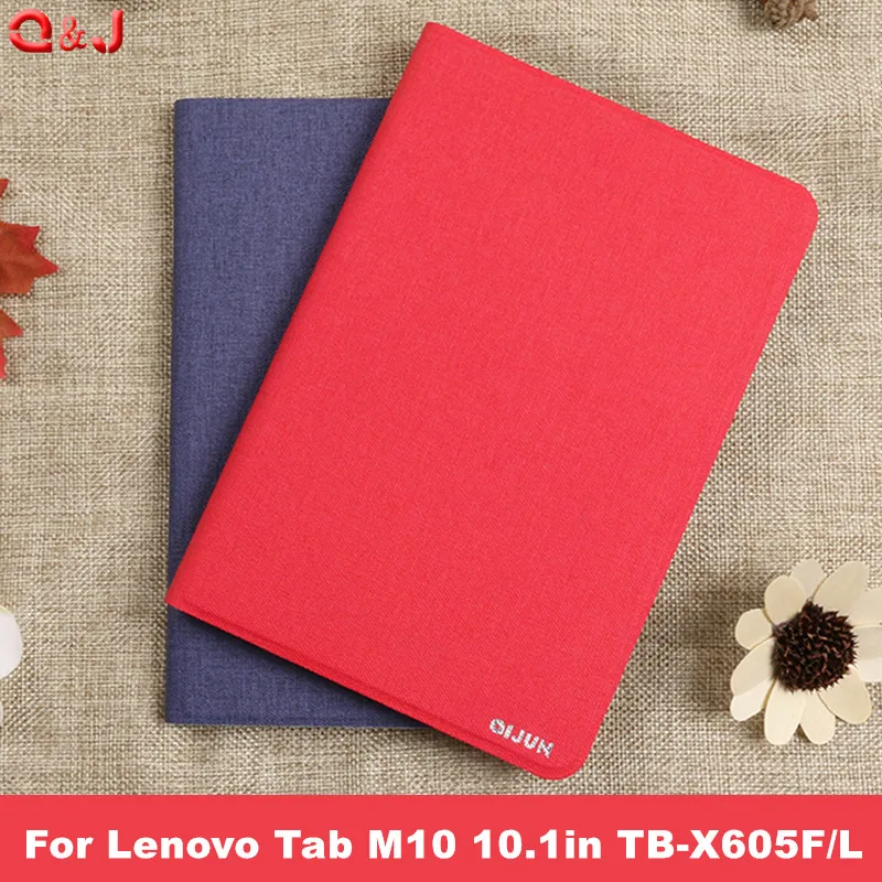 Чехол для Lenovo Tab M10 чехол с красивым рисунком трехскладной Магнитный M 10 X605 X605f
