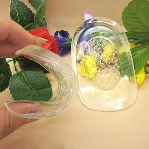 Силиконовые пяточные стельки силикагелевые вставки под пятку от пяточной боли