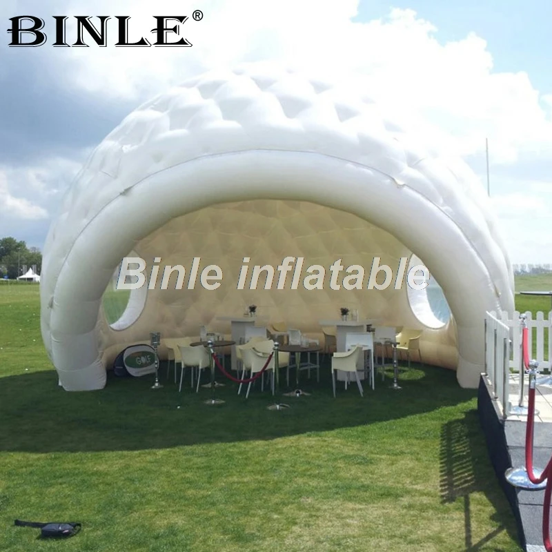 

8 м белый надувной купол палатка гигантский надувной тент для гольфа надувной тент ракушка для спорта на открытом воздухе
