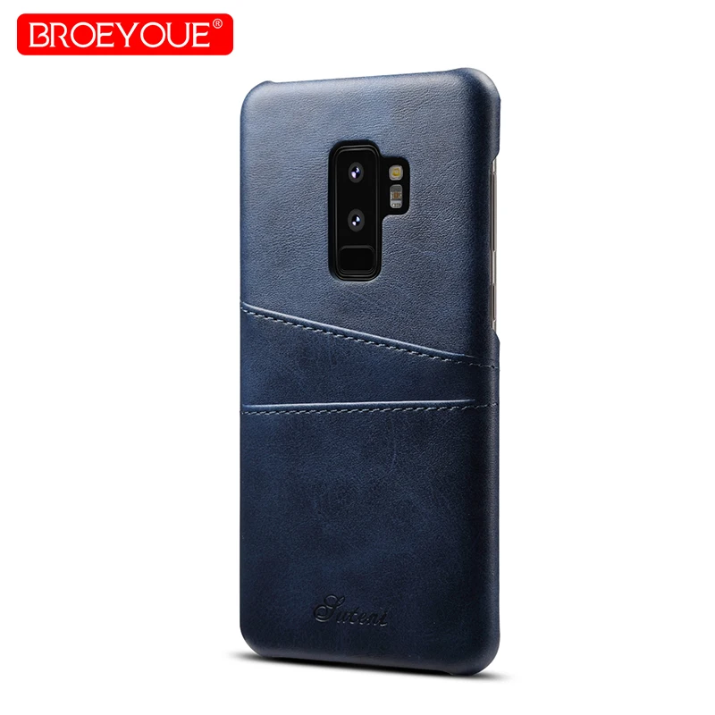 Для S9 S8 Plus кожа флип Бумажник Обложка для Samsung Galaxy плюс Примечание 8 9 Ретро задняя