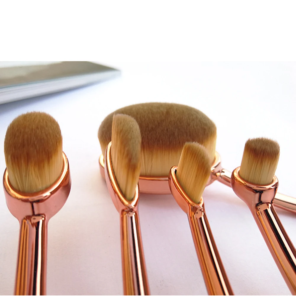 5 шт. набор кистей для макияжа мягкая Овальная головка образный фундамент