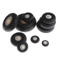 2pcs replacement parts blackwhite tail wheel rubber pu plastic hub 1 3 5 inch for rc airplane