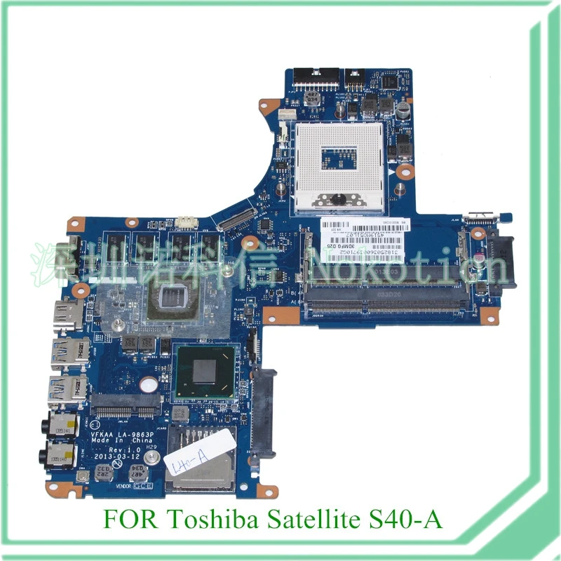 Материнская плата NOKOTION MB K000141340 VFKAA LA-9863P для TOSHIBA Satellite GT740M + HD4000 | Компьютеры и офис