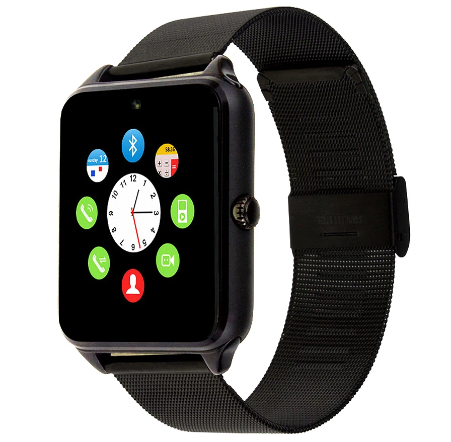 LANGTEK Bluetooth Смарт часы Z60S MTK6261D Smartwatch С камера SIM/TF слот для карты Iphone Xiaomi телефона