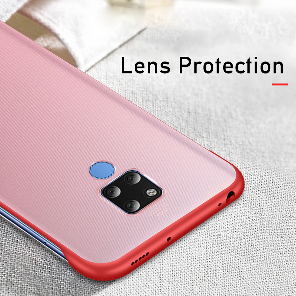 OTAO ультра тонкий Безрамное кольцо чехол для Huawei Mate 20 10 Pro P20 P30 Прозрачный Жесткий