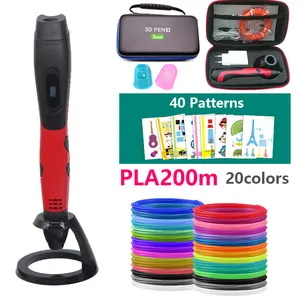 2022 USB 3D ручка с безопасным наполнителем 1,75 мм подарок на РождествоДень рождения с красивой ручкой чехол подходит для семейного творчества