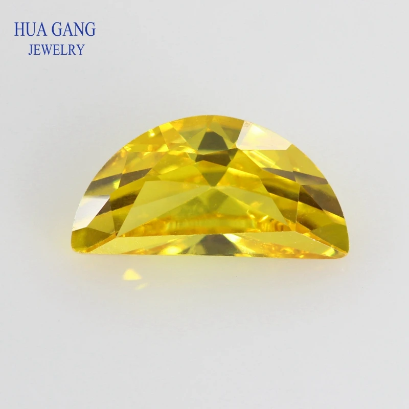 

Golden Moon Shape Cubic Zirconia Brilliant Cut Loose Yellow CZ Stone Synthetic Gems Beads For Jewelry 2x4~4x8mm Free Shipping