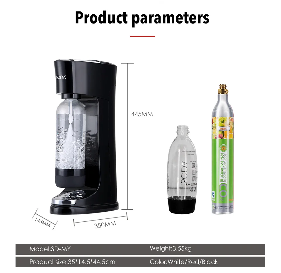 XEOLEO Soda Siphon производитель газировки поток воды пузырь машина коммерческий DIY прохладные напитки Na2CO3 сифонная машина Сода производитель коммерческий