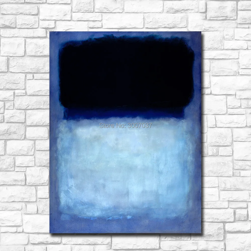 

Wall Pictures Abstract mark rothko Green on Blue 1956 Canvas Art Home Decor Modern No Frame Hand Painted Oil Painting Ship DHL