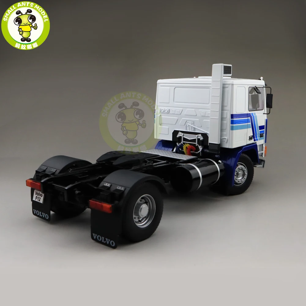1/18 ROAD KINGS KK Volvo F1220 тягач 1977 литой автомобиль модели грузовиков игрушки для детей подарок белый и синий