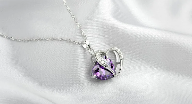 Женское ожерелье из серебра 925 пробы с цирконом|jewelry display for bracelets|necklace jewelry displaynecklace