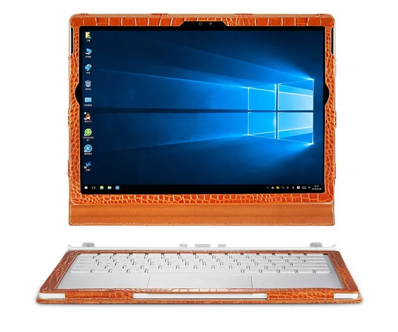 Топ чехол из натуральной кожи для microsoft Surface Book 13,5 ''дюймов, защитный чехол для планшета, съемный чехол+ подарок