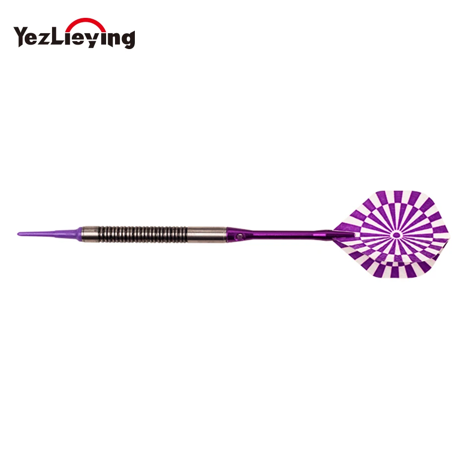 

3 PCS Professional Purple Soft Tip Darts 18 g Professional Tungsten Darts Indoor Exercise Flights Electronic Dartboard
