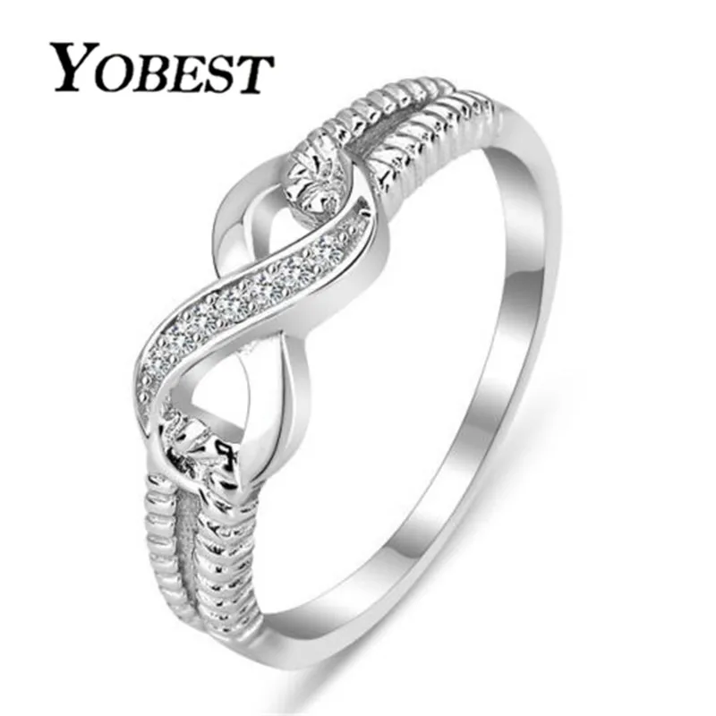 Yobest 2019 Новые Модные Элегантные кольца на палец бесконечности для женщин