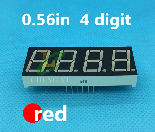 Белая 4 битная цифровая трубка 0 56 дюймовый светодиодный дисплей дюйма общий анод