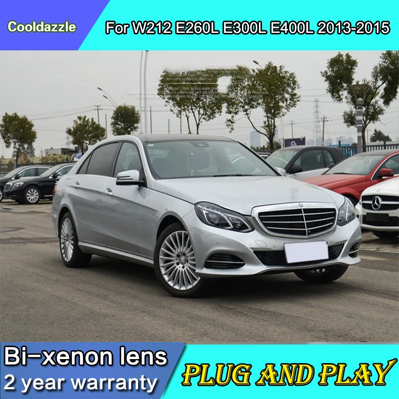 Стайлинга автомобилей чехол для Mercedes-Benz W212 E260L E300L E400L светодиодный фар 2013 2014 2015